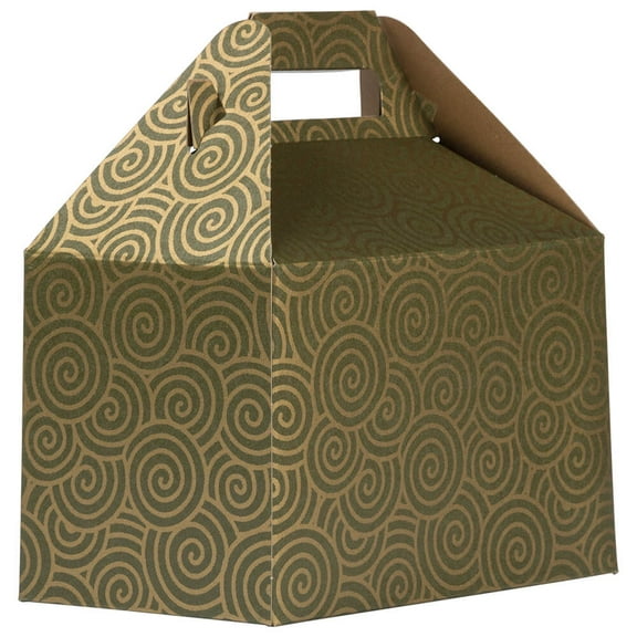 JAM Paper Green Cardstock Gift Boxes, 4" x 8", 1/Pack