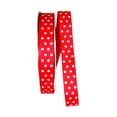 thumbnail image 1 of JAM Paper Grosgrain Polka Dot All Occasion Red Polyester Ribbon, 1800" x 0.87", 1 of 5