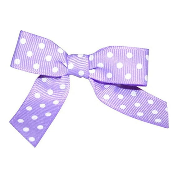 JAM Paper Grosgrain Twist Tie Bows, Light Orchid, 5/8 in, 100/Pack