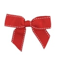 thumbnail image 1 of JAM Paper Grosgrain Twist Tie Bows, Red & White, 7/8 inches, 100/Pack, 1 of 5