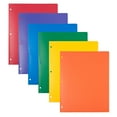 thumbnail image 1 of JAM Paper Heavy Duty Assorted 3 Hole Punch Folders Multicolor, 6 per Pack, 1 of 5