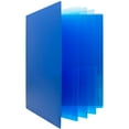thumbnail image 1 of JAM Paper Heavy Duty Plastic Multi Pocket Folders, 10 Pocket Organizer, Blue, 2 pack, 1 of 3