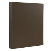 JAM Paper Heavyweight 100lb Cardstock, 8 1/2 x 11, , Chocolate Brown, 50 per Pack