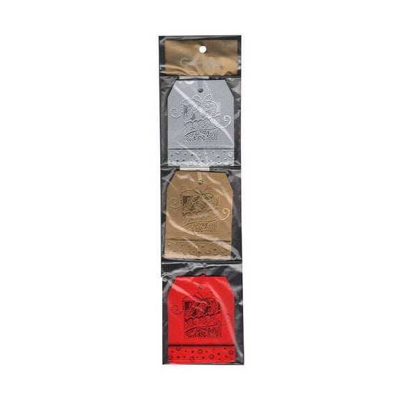 JAM Paper Holiday Gift Tags with String, 6/pack