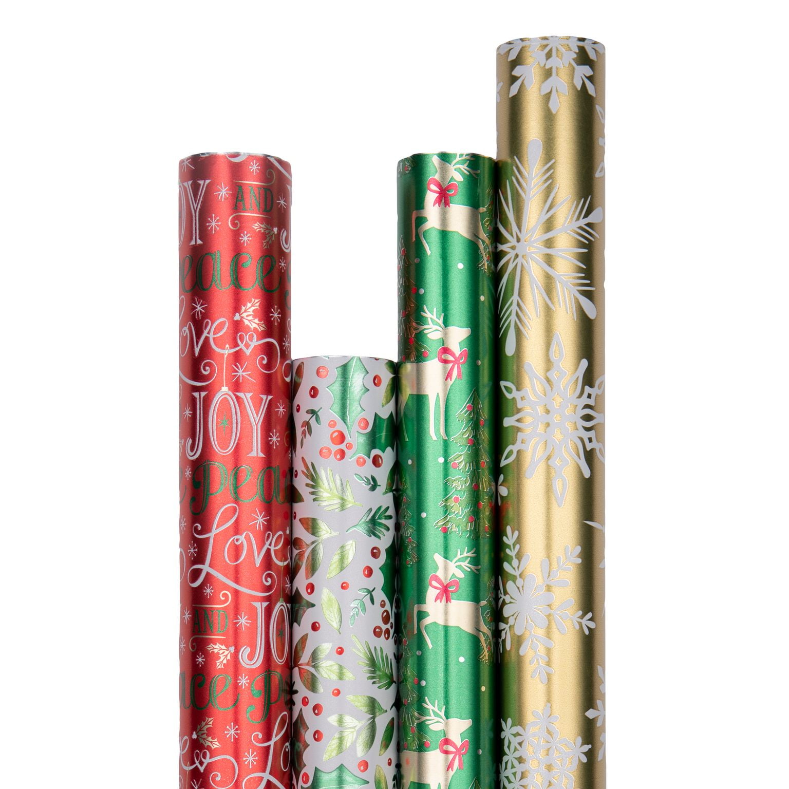 Holographic Lights Christmas Gift Wrap 1/4 Ream 208 ft x 24 in