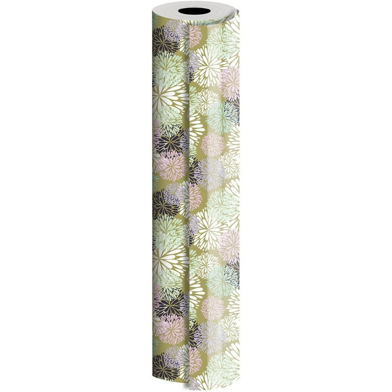JAM Paper Industrial Bulk Wrapping Paper, 1/Pack, Delicate Flower Gift  Wrap, 834 Sq Ft (1/2 Ream)