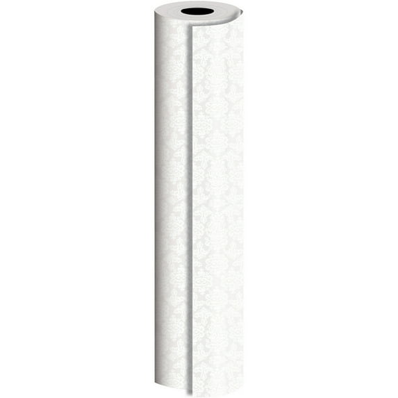 JAM Paper Industrial Bulk Wrapping Paper, 1/Pack, Pearl Damask Gift Wrap, 1042.5 Sq Ft (1/2 Ream)