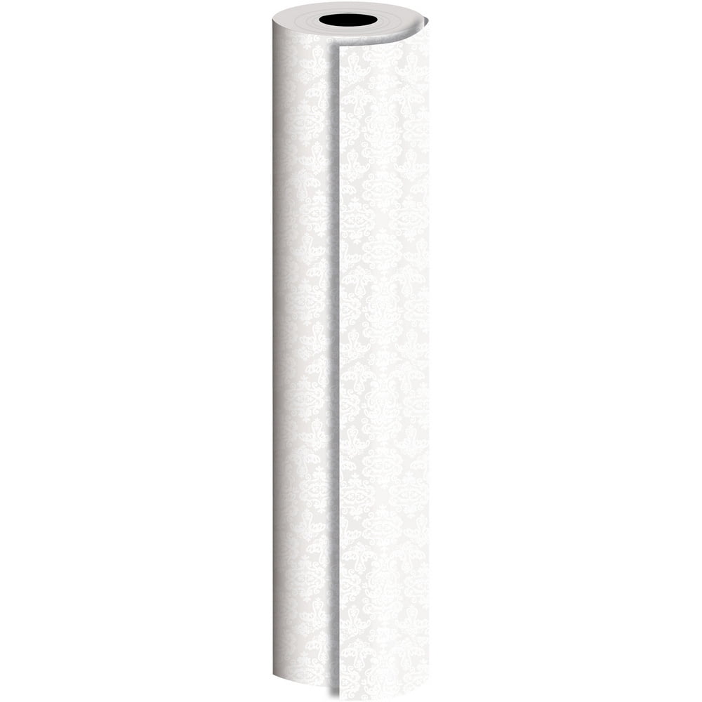 JAM Paper Industrial Bulk Wrapping Paper, 1/Pack, Pearl Damask Gift ...