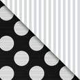 thumbnail image 1 of JAM Paper Industrial Bulk Wrapping Paper, Two, Sided, 1/Pack, Black & Silver Gift Wrap, 1042.5 Sq Ft (1/2 Ream), 1 of 1