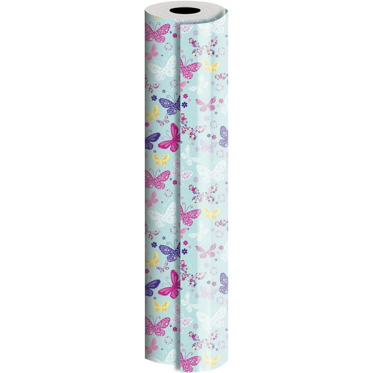 JAM PAPER Industrial Size Bulk Wrapping Paper Rolls Glitter