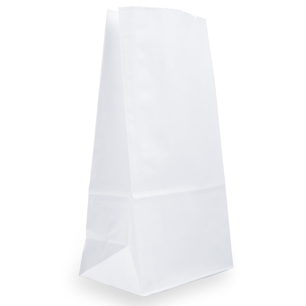 Jam Paper Kraft Lunch Bags, 6 x 11 x 3.75, White, 500/Box, Large