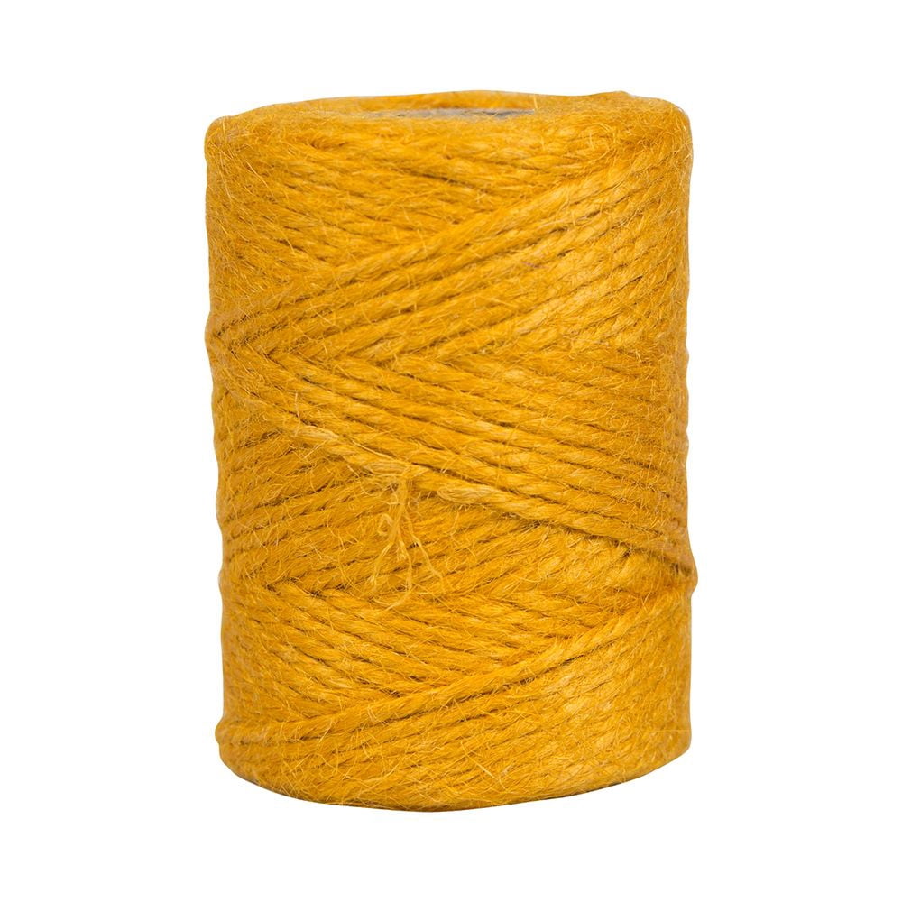 JAM Paper Kraft Twine, 1/8 x 54 yards, Gold, 1/Pack