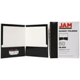 thumbnail image 1 of JAM Paper Laminated Two Pocket Glossy Folders, Black, Bulk 50/Box, 1 of 4