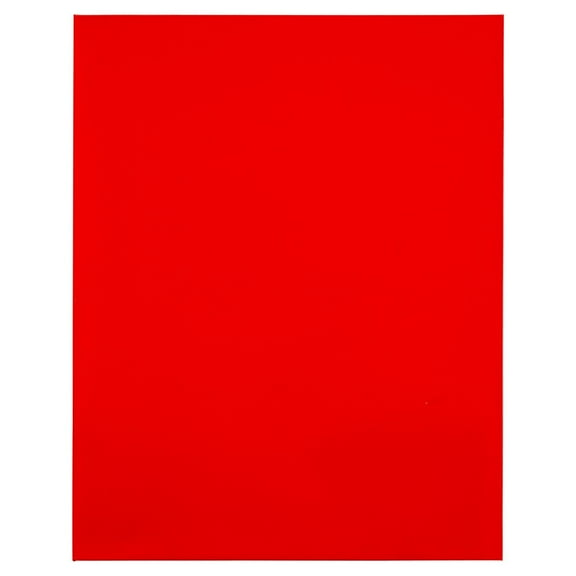 JAM Paper Laminated Two Pocket Glossy Folders, Red, 3/Pack