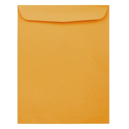 JAM Paper Large Open End Catalog Envelopes, 12 x 15 1/2in, Brown Kraft Manila, 25 per Pack