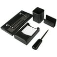 thumbnail image 1 of JAM Paper Leather Office Supply Set, 5 Piece, Medium, Black, Sold Individually, 1 of 4