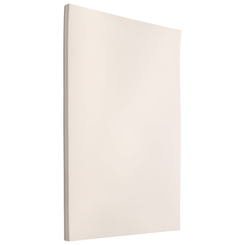 JAM Paper Legal 80lb Cardstock, 8 1/2 x 14 Cover stock, Natural White Wove Strathmore, 50 per Pack