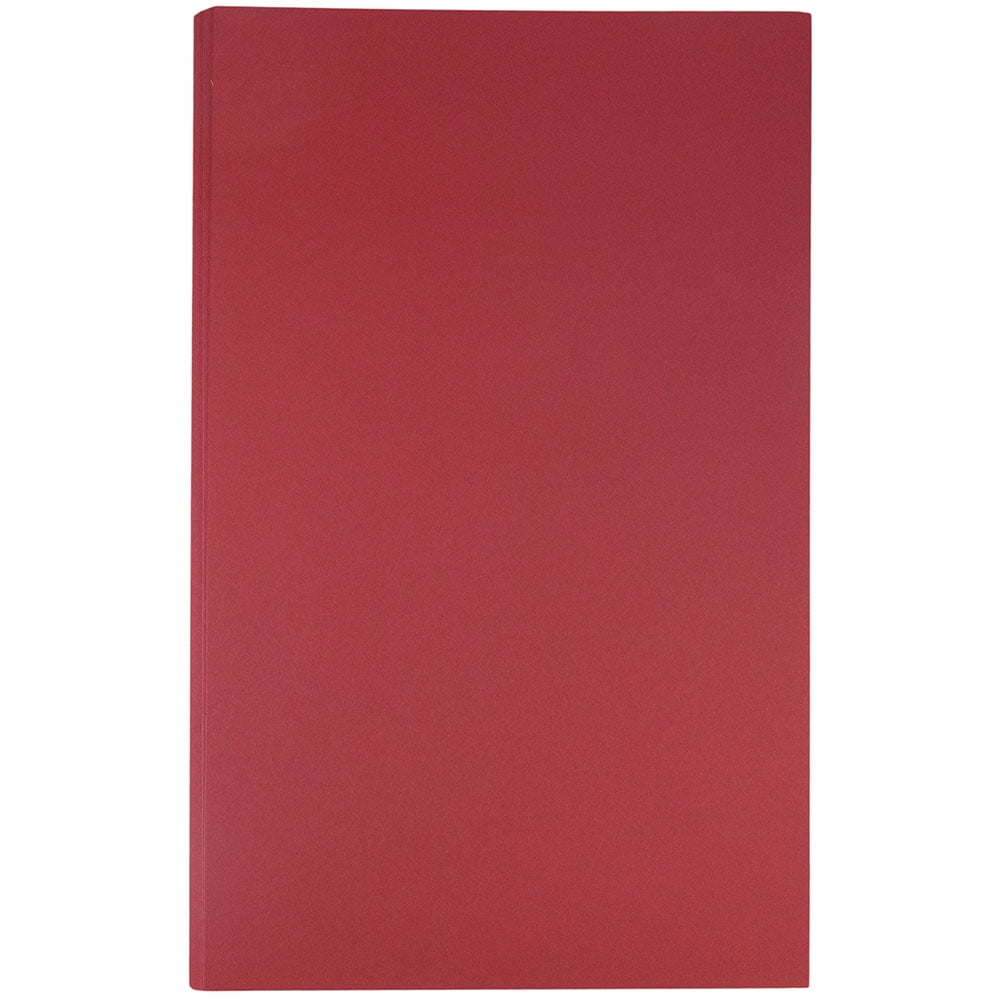JAM Paper Legal Cardstock, 8 1/2 x 14, 100lb Dark Red, 50 per Pack