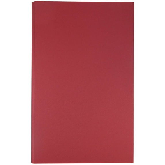 JAM Paper Legal Cardstock, 8 1/2 x 14, 100lb Dark Red, 50 per Pack