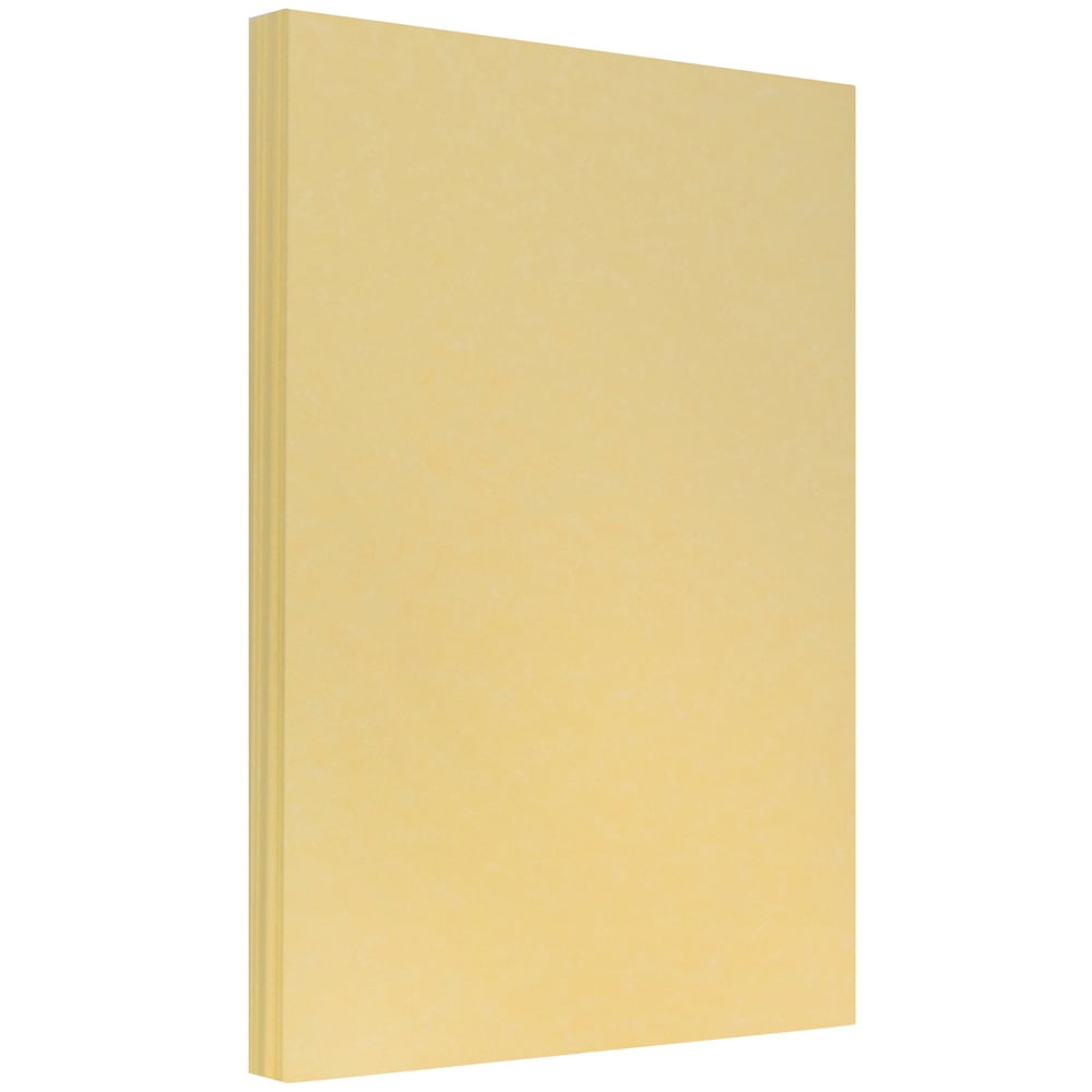 JAM Paper Legal Parchment 24lb Paper, 8.5 x 14, Antique Gold Recycled, 100 per Pack