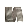 thumbnail image 1 of JAM Paper Linen All Occasion Gray Polyester Stripes Ribbon, 720" x 1.5", 1 of 5