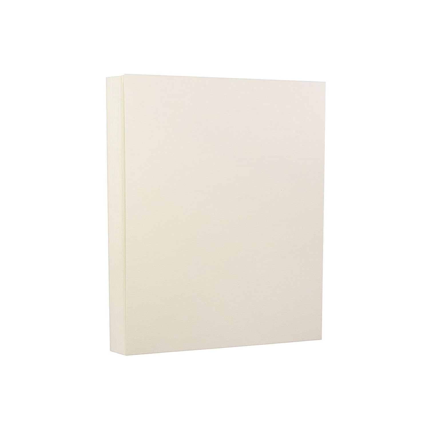 JAM Paper Linen Paper, 8.5x11, 24lb Natural White, 100/Pack