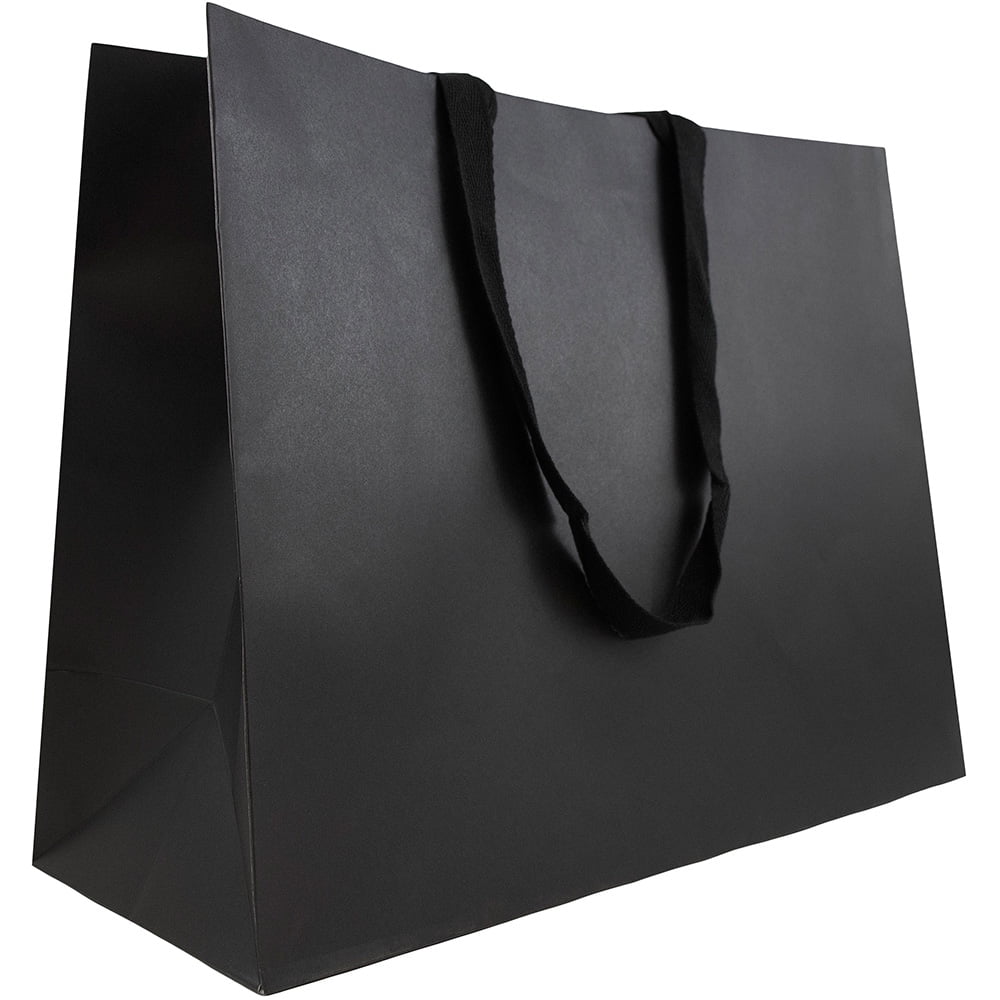 Black Paper Shopping Bag Mockup - Mockup World