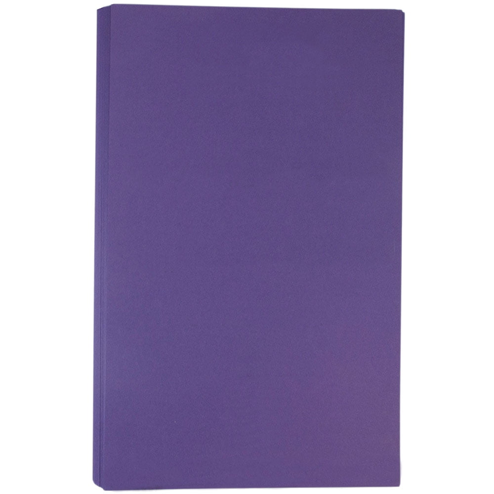 JAM Paper Matte Legal Paper, 8.5x14, 50 per Pack, 28lb Dark Purple