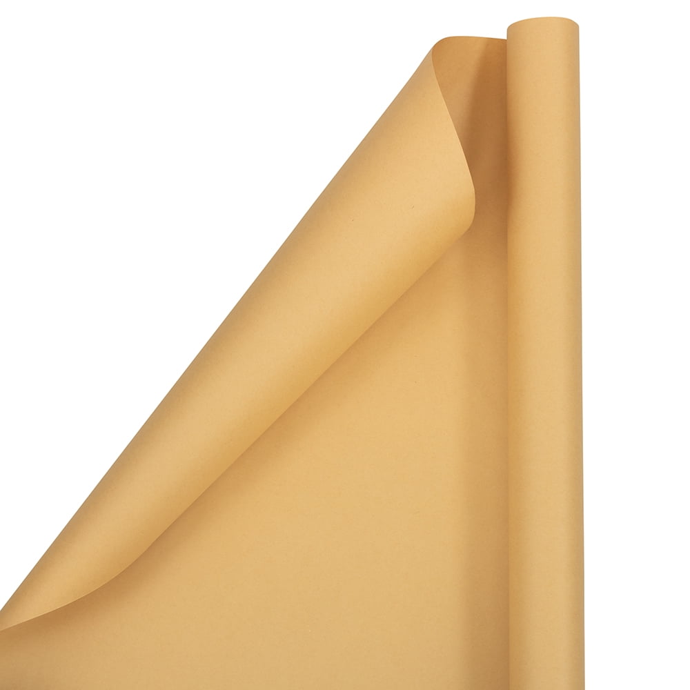 JAM Paper Matte Light Kraft Wrapping Paper, 25 Sq. ft, 1 Pack