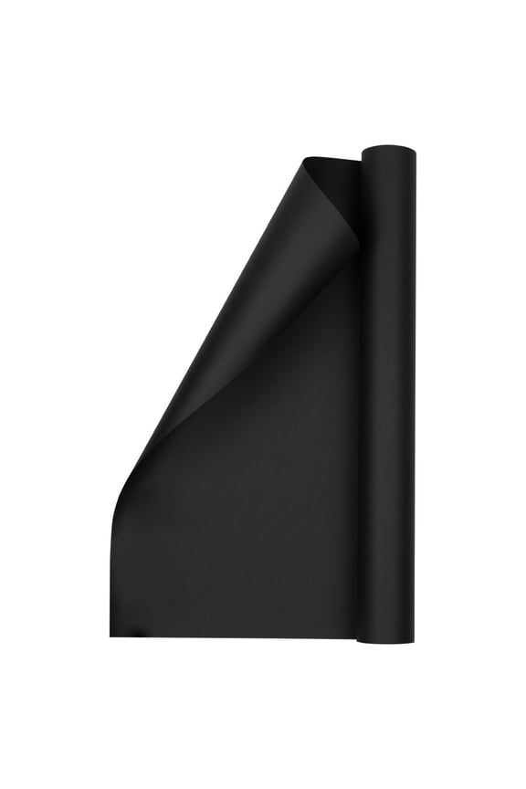 Matte Wrapping Paper, 26.3 Sq ft, Matte Black, Roll 1 Pack