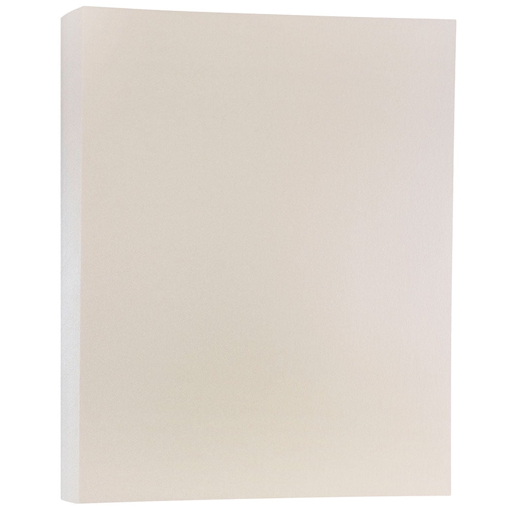 JAM Paper Metallic Cardstock, 8 1/2 x 11, 110lb Opal, 250 per Pack