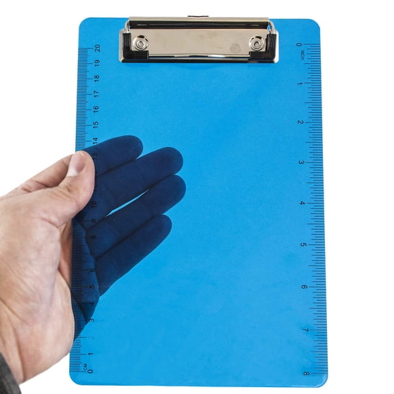 JAM Paper Mini Clipboards, Blue, 6 in x 9 in, 12/Pack