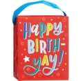 thumbnail image 1 of JAM Paper Mini Happy Birthday Multicolor Gift Bags, 3 3/8 x 4 1/4 x 2, 6/Pack, 1 of 1