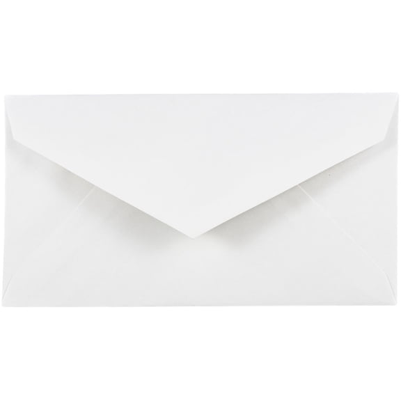JAM Paper Monarch Commercial Envelopes, 3 7/8 x 7 1/2, White, Bulk 250/Box
