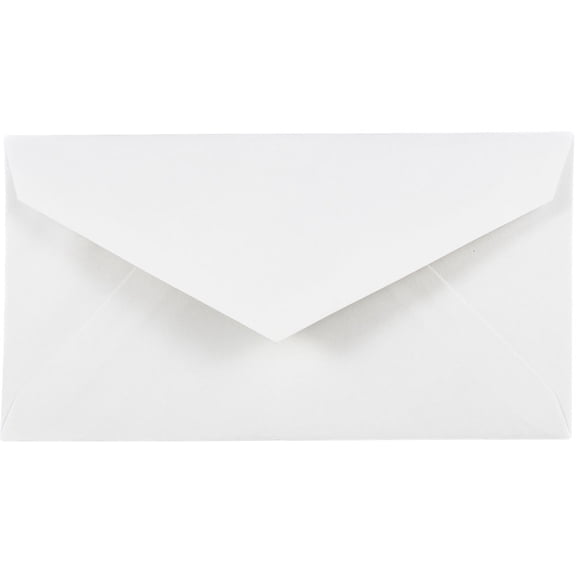 JAM Paper Monarch Envelopes, 3 7/8 x 7 1/2, White, 500/Box