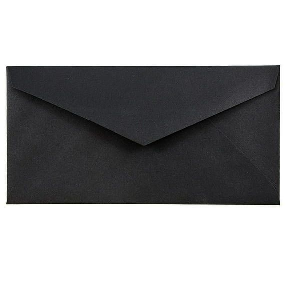 JAM Paper Monarch Envelopes, 3.9x7.5, 1000/Carton, Black Linen