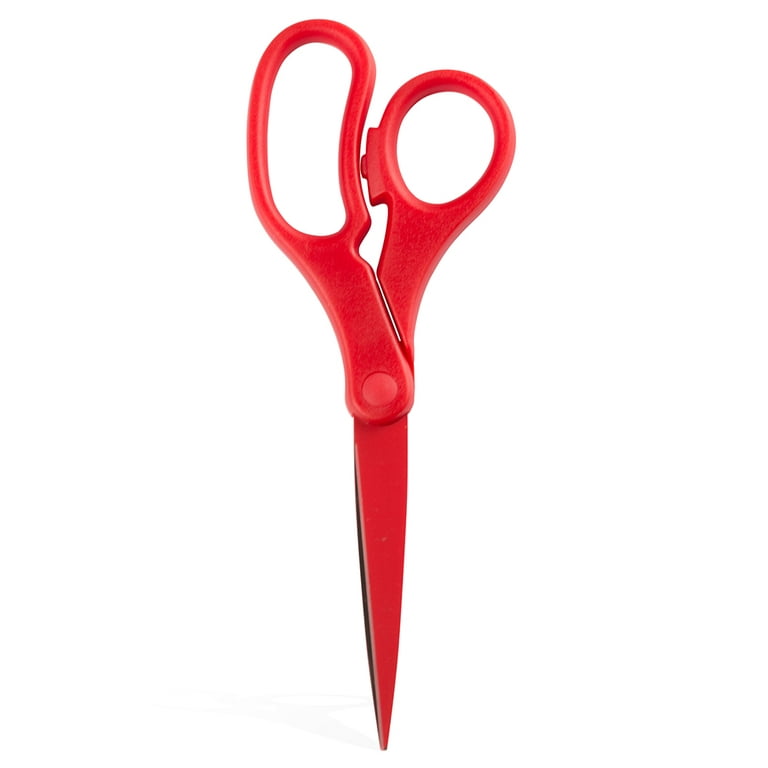 JAM Paper Multi-Purpose Precision Scissors, Red, 1/Pack, 8 inch 