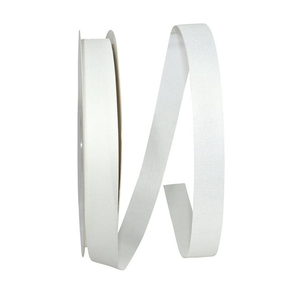 JAM Paper Natural Allure, White, 7/8 in x 100 yd, 1/Pack