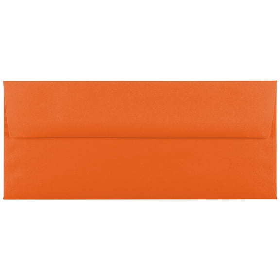 JAM Paper No. 10 Envelopes, 4 1/8 x 9 1/2, Orange, 500/Box