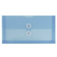 thumbnail image 1 of JAM Paper No. 10 Plastic Envelopes, 5 1/4 x 10, Blue, Button String, 12/Pack, 1 of 4