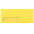 thumbnail image 1 of JAM Paper No. 10 Window Envelopes, 4 1/8 x 9 1/2, Yellow, 1000/Carton, 1 of 3