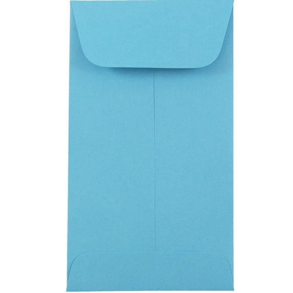 JAM Paper No. 5.5 Coin Envelopes, 3 1/8 x 5 1/2, Blue, 1000/Carton
