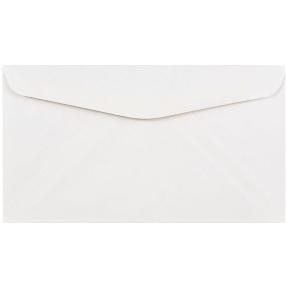 JAM Paper No. 6 3/4 Business Commercial Envelopes, 3 5/8 x 6 1/2, White, 25/pack