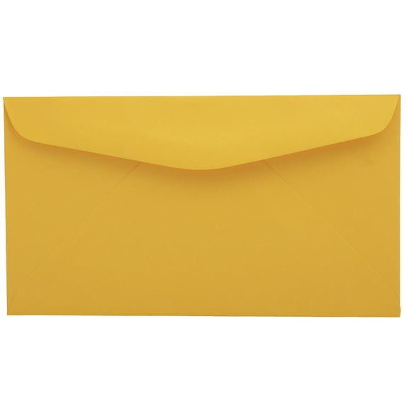 JAM Paper No. 6 3/4 Envelopes, 3 5/8 x 6 1/2, Golden Orange, 500/Box