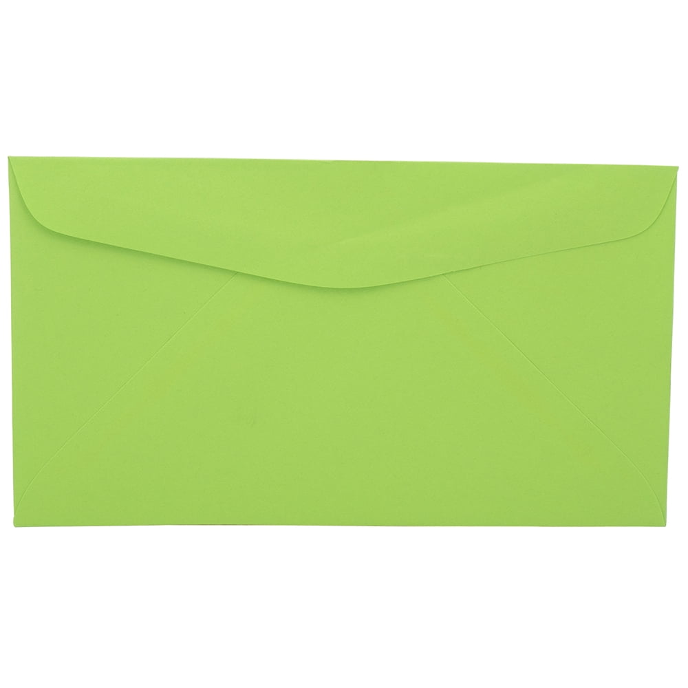 JAM Paper No. 6 3/4 Envelopes, 3 5/8 x 6 1/2, Light Green, 50/Pack