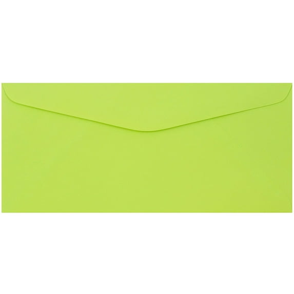 JAM Paper No. 9 Envelopes, 3 7/8 x 8 7/8, Lime Green, 1000/Carton