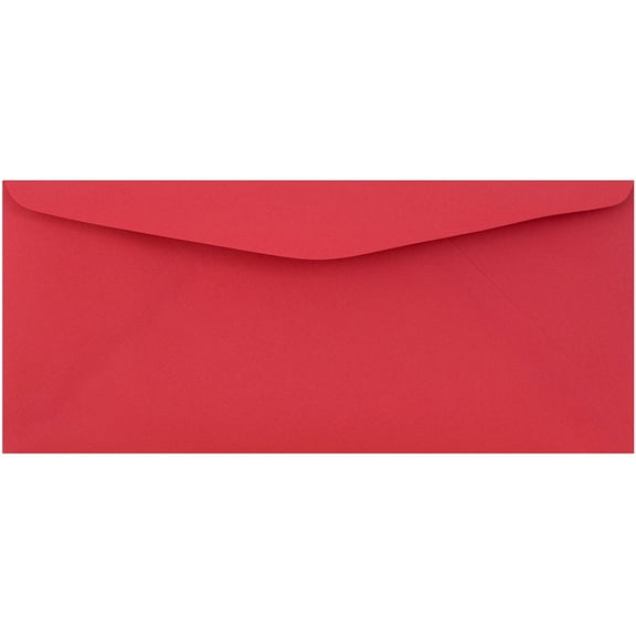 JAM Paper No. 9 Envelopes, 3 7/8 x 8 7/8, Red, 100/Pack