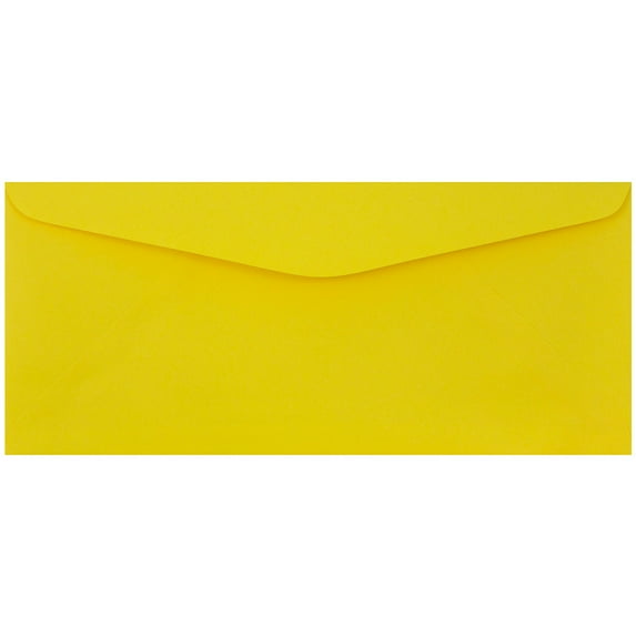 JAM Paper No. 9 Envelopes, 3 7/8 x 8 7/8, Yellow, 500/Box