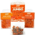 thumbnail image 1 of JAM Paper Office Clips, Orange, Binder Clips & Paper Clips, 4/Pack, 1 of 2