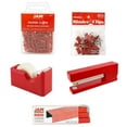 thumbnail image 1 of JAM Paper Office Starter Kit, Red, 5/Pack, Stapler, Tape Dispenser, Staples, Paper Clips & Binder Clips, 1 of 3
